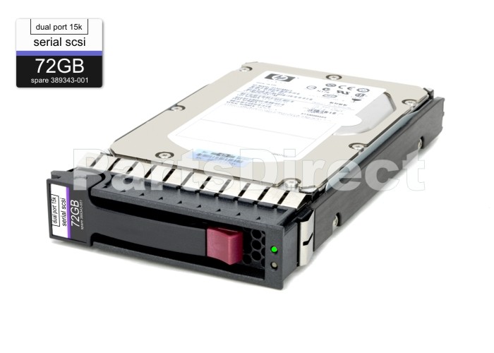 DF072BAFDT HP 72-GB 3G 15K 3.5 DP SAS