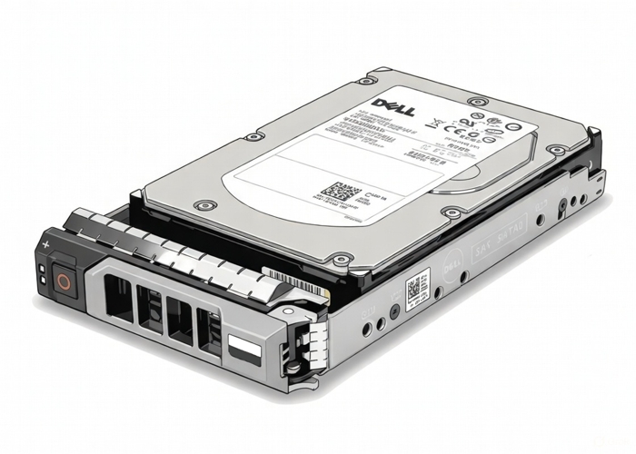 400-AXLL Dell 12 ТБ 12 ГБ 7.2K 3,5-дюймовый SAS SED с F238F