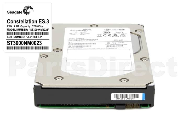 Жесткий диск Seagate ST3000NM0023, 3 ТБ, 7,2K, 3,5 дюйма, DP, 6G, SAS.
