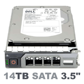 Dell CDVC7 14 ТБ 6 ГБ 7.2K 3,5-дюймовый SATA-накопитель с F238F