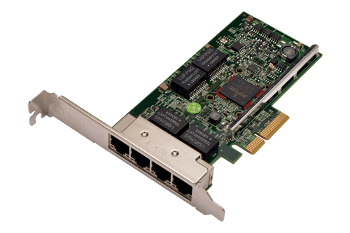 Сетевой адаптер KH08P Dell R200 Broadcom 5719 с четырьмя портами PCI-e
