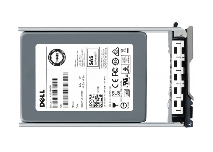 400-AQMG Dell 3,84 ТБ 12 ГБ 2,5-дюймовый SAS RI SSD с G176J